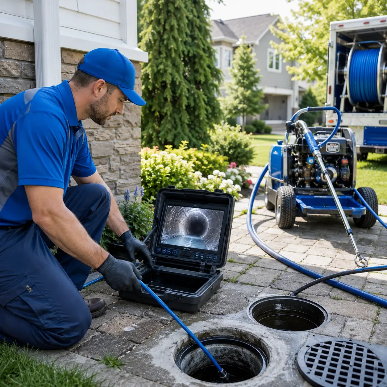 Outdoor drain cleaning professionals serving Randolph, NY