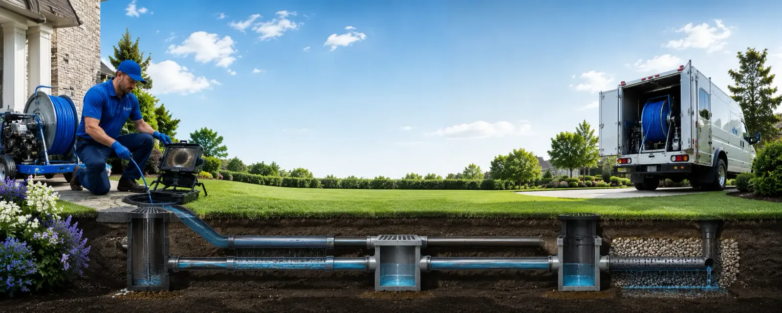 Outdoor drain cleaning information for Randolph, NY